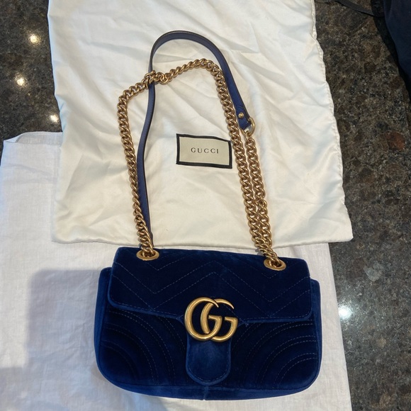 Gucci Handbags - Gucci Small Velvet Matelasse Bag